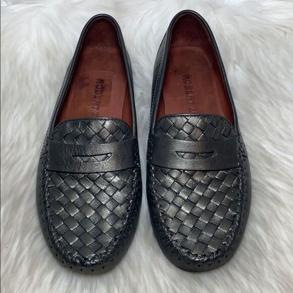 Robert Zur Petra Grey Leather Plug Mocassin Sz 9.5 - Picture 3 of 7